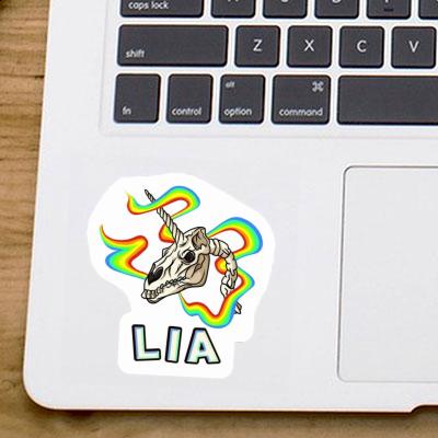 Lia Sticker Unicorn Skull Image