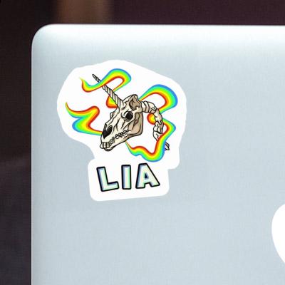 Lia Sticker Unicorn Skull Laptop Image