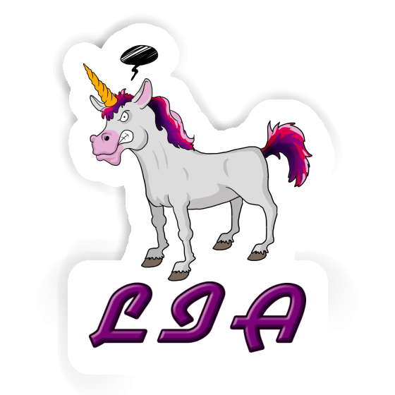 Sticker Lia Unicorn Laptop Image