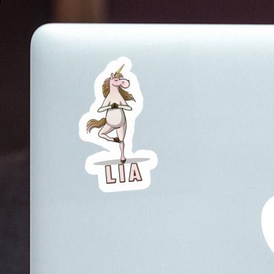 Lia Sticker Yoga Unicorn Laptop Image