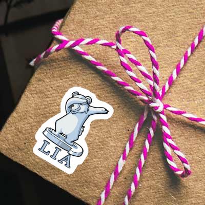 Sticker Polar Bear Lia Gift package Image