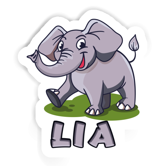 Lia Sticker Elephant Notebook Image