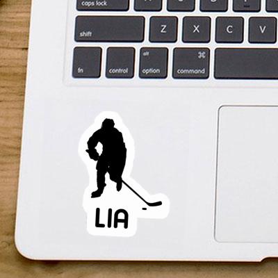 Sticker Eishockeyspieler Lia Notebook Image