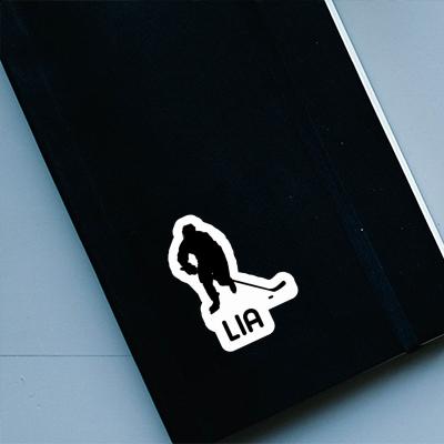 Sticker Eishockeyspieler Lia Notebook Image