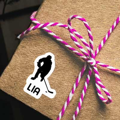 Sticker Lia Hockey Player Laptop Image