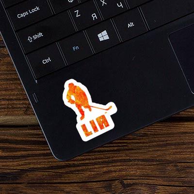 Sticker Hockey Player Lia Laptop Image