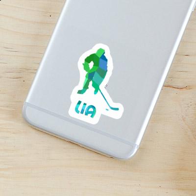 Lia Sticker Hockey Player Image