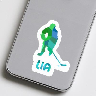 Sticker Lia Eishockeyspieler Notebook Image