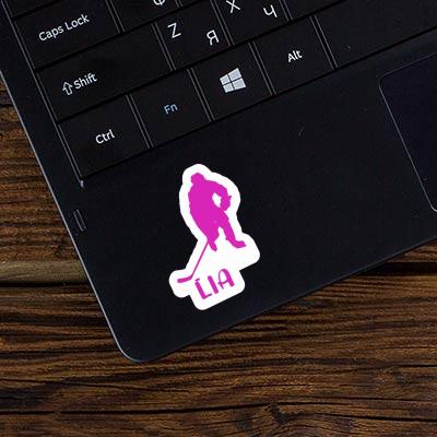 Hockey Player Sticker Lia Laptop Image