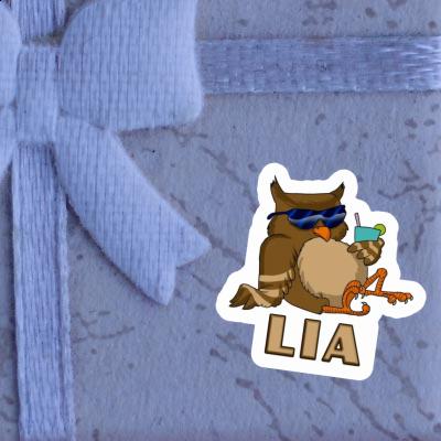 Sticker Cool Owl Lia Laptop Image