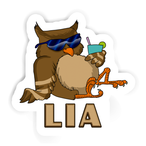 Sticker Cool Owl Lia Gift package Image