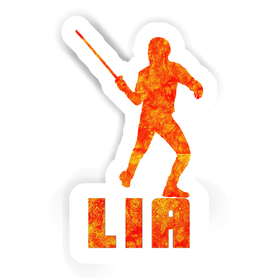 Sticker Fencer Lia Laptop Image