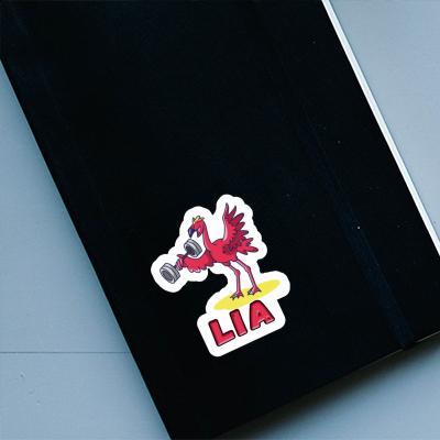 Lia Autocollant Flamant Notebook Image