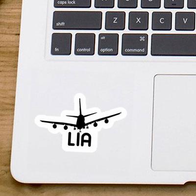 Sticker Airplane Lia Notebook Image