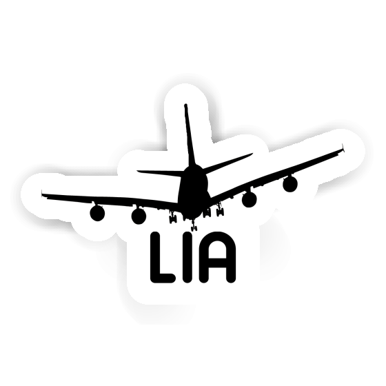 Sticker Airplane Lia Laptop Image