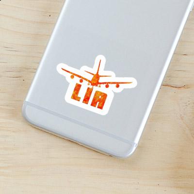 Airplane Sticker Lia Notebook Image