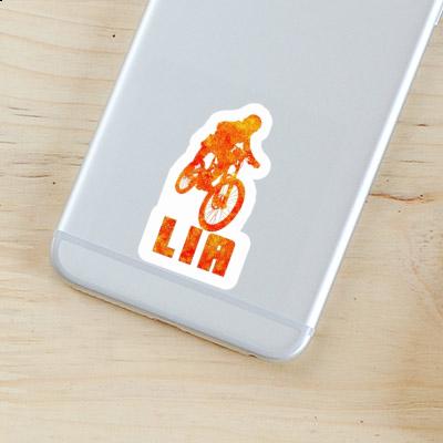 Sticker Freeride Biker Lia Laptop Image