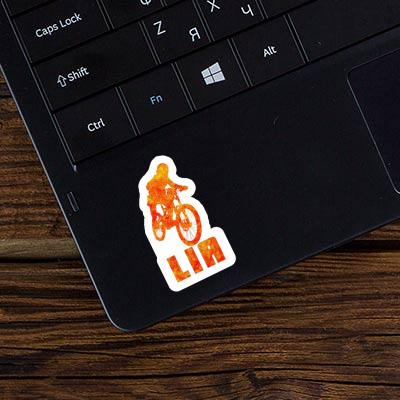 Sticker Freeride Biker Lia Notebook Image