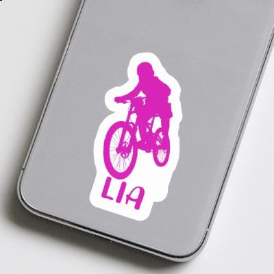 Sticker Freeride Biker Lia Laptop Image