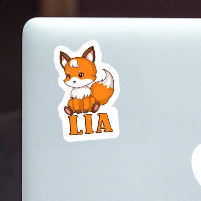 Sticker Lia Sitting Fox Laptop Image