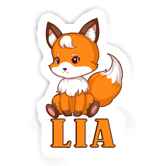 Sticker Lia Sitting Fox Notebook Image