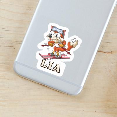 Sticker Lia Skier Gift package Image