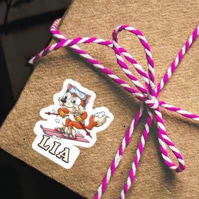 Sticker Lia Skier Gift package Image