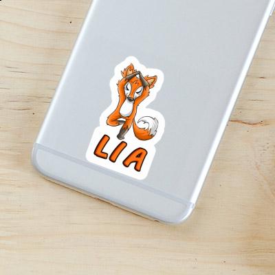 Sticker Lia Yoga Fox Notebook Image