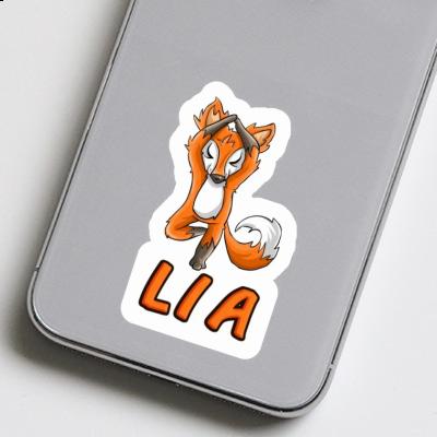 Sticker Lia Yoga Fox Notebook Image