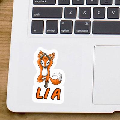 Sticker Lia Yoga Fox Laptop Image