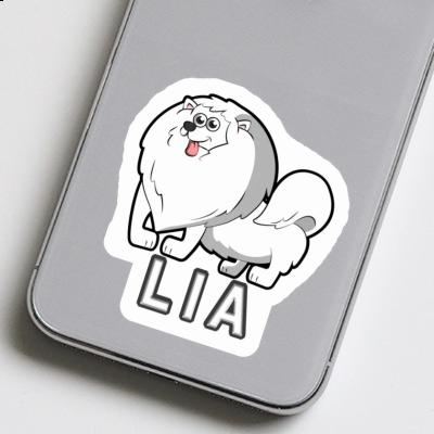 Sticker German Spitz Lia Gift package Image