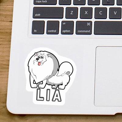 Sticker German Spitz Lia Gift package Image