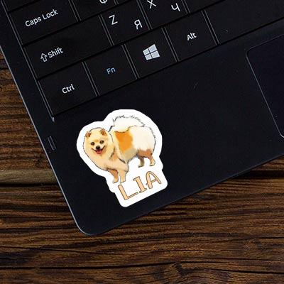 Sticker German Spitz Lia Gift package Image