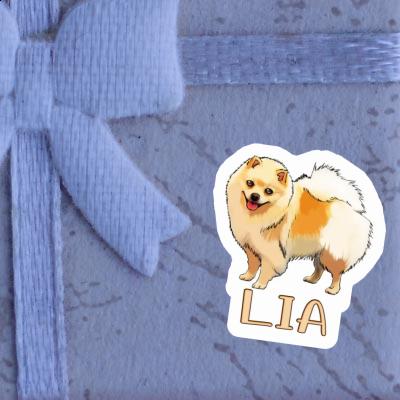 Sticker German Spitz Lia Gift package Image