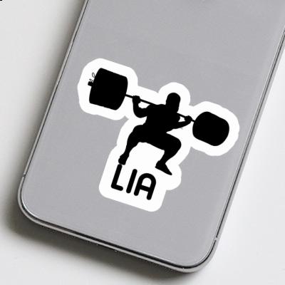 Sticker Lia Weightlifter Laptop Image