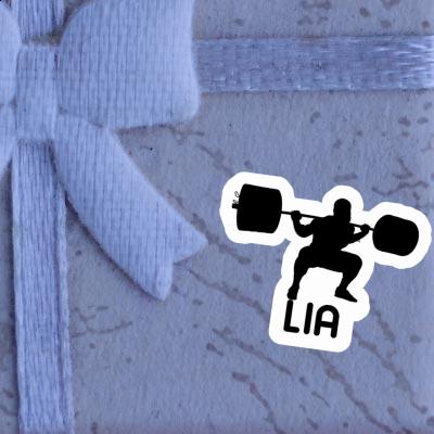 Sticker Lia Weightlifter Notebook Image