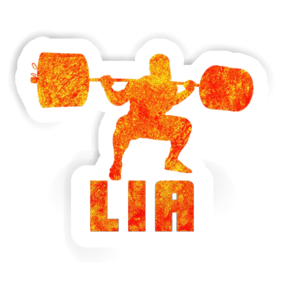 Sticker Weightlifter Lia Laptop Image