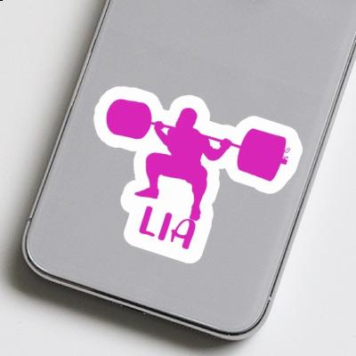 Sticker Weightlifter Lia Notebook Image