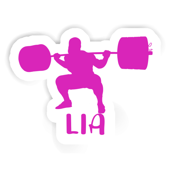 Sticker Weightlifter Lia Notebook Image