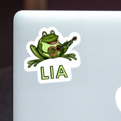 Lia Sticker Guitar Frog Notebook Image