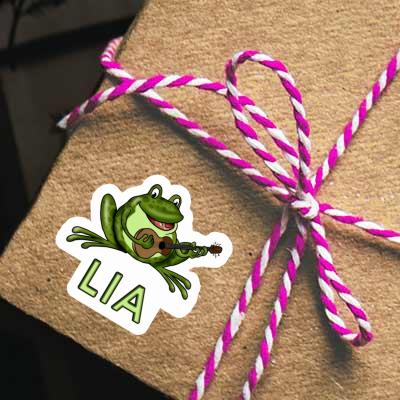 Lia Sticker Guitar Frog Image