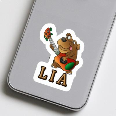 Guitar Dog Sticker Lia Notebook Image