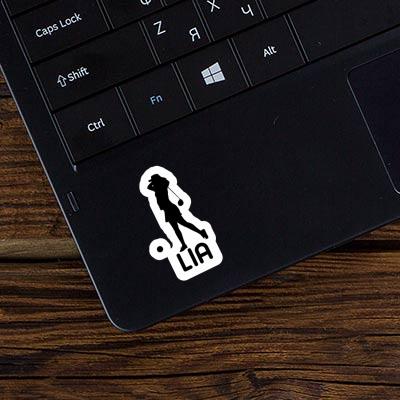 Autocollant Golfeuse Lia Laptop Image