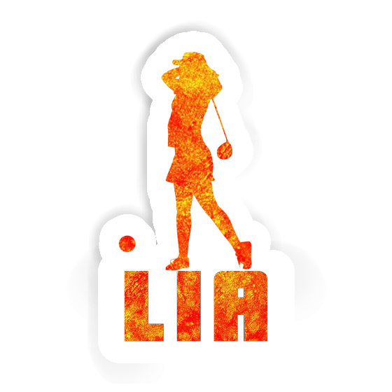 Lia Sticker Golfer Image