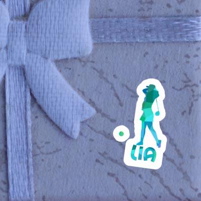 Lia Sticker Golfer Notebook Image