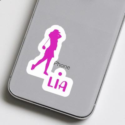 Sticker Lia Golfer Notebook Image