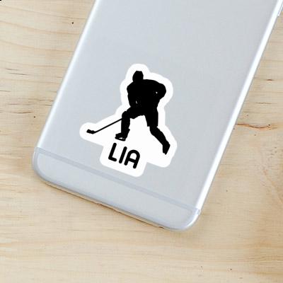 Eishockeyspieler Sticker Lia Laptop Image