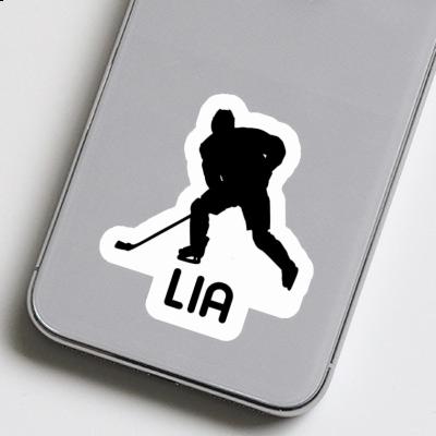 Eishockeyspieler Sticker Lia Laptop Image