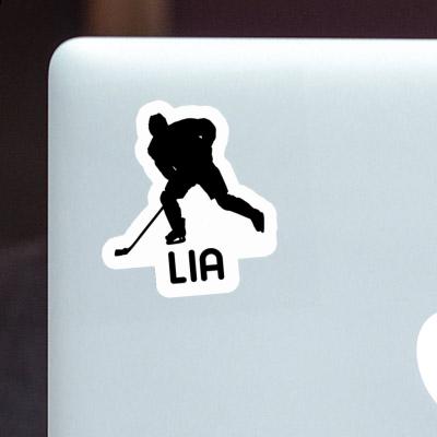 Sticker Hockey Player Lia Notebook Image