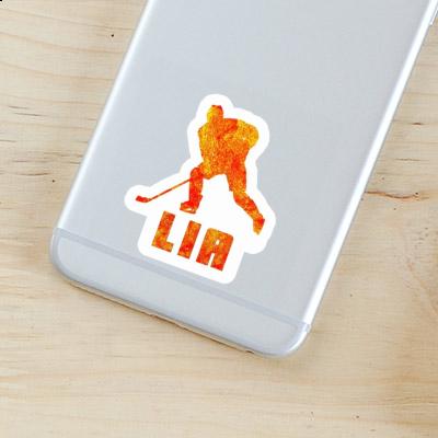 Sticker Hockey Player Lia Notebook Image